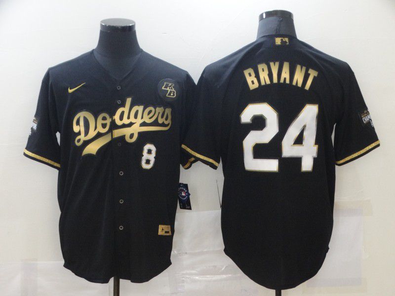 Men Los Angeles Dodgers #24 Bryant Black Game Nike MLB Jerseys->los angeles dodgers->MLB Jersey